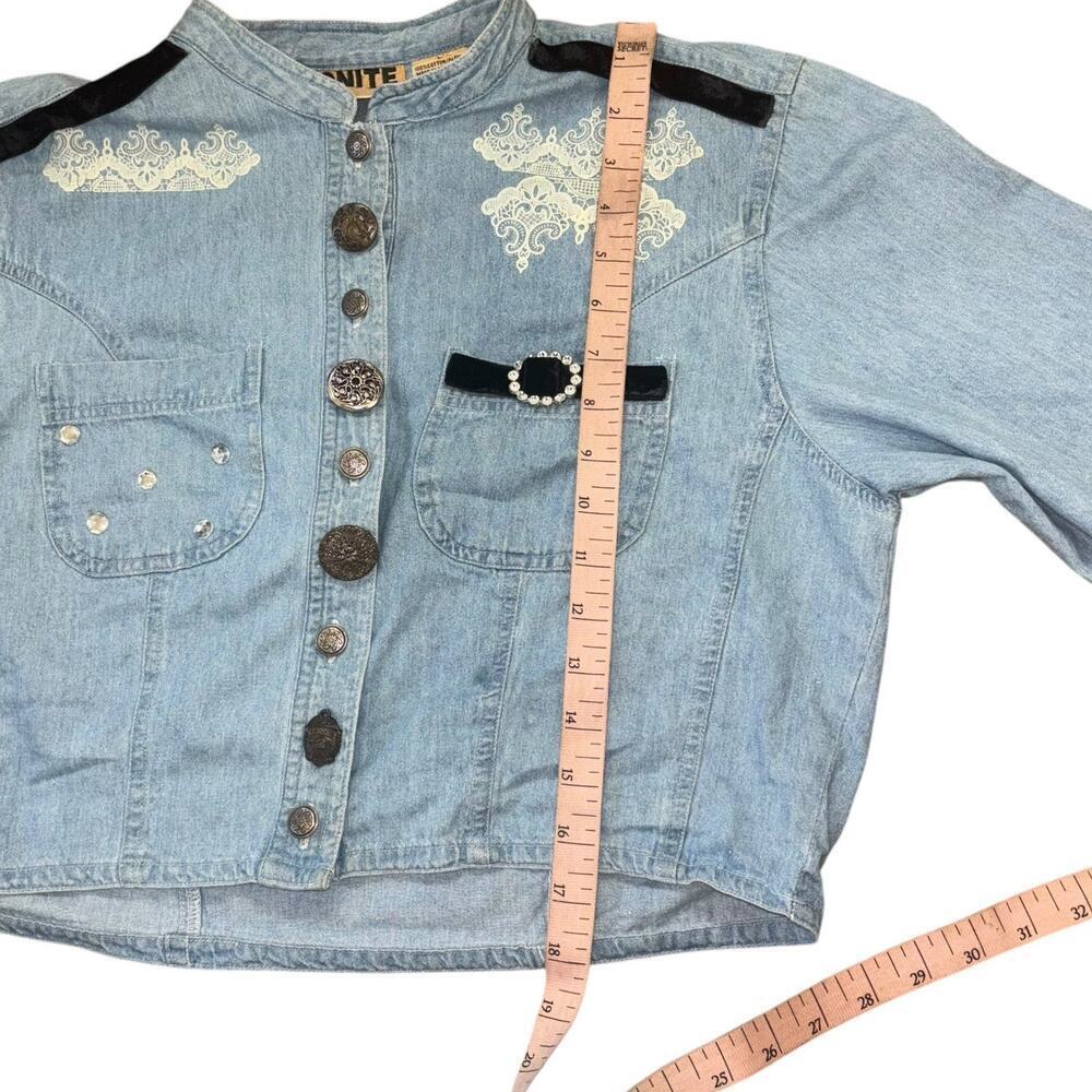 Vintage Double Denim Cowgirl Western Skort Set Women’s Sz S - M Castal Cowgirl - Picture 11 of 16